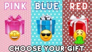 choose your gift 💖💙❤️( pink blue and red)#comment #subscribe #trending #viral #youtubevideo