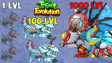 1 LVL vs 100 LVL vs 1000 LVL~ Insect Evolution Full Gameplay Android & IOS  ( Part 8 Machinery )