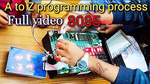 8085 microprocessor programming, traffic light control 🚦🔥⭐