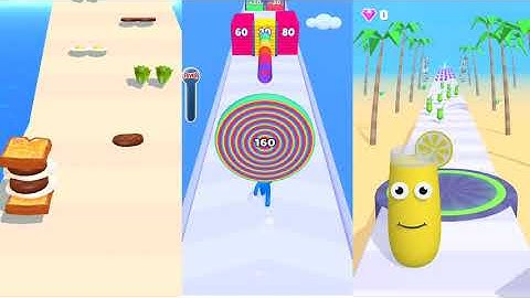 SANDWICH RUNNER VS LAYER MEN VS JUICE RUN - ALL LEVELS SPEEDRUN GAMEPLAY WALKTHROUGH 