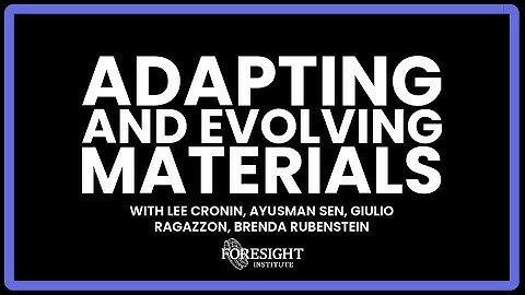 Lee Cronin, Ayusman Sen, Giulio Ragazzon, Brenda Rubenstein | Adapting and Evolving Materials