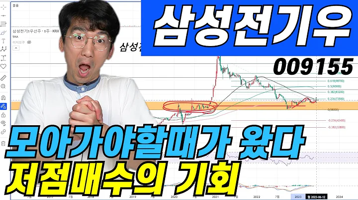 [삼성전기우 009155]모아가야할때! 저점매수의 기회가 왔다!!엘리엇파동에 의한 차트분석#주식#코스닥#삼성전기우