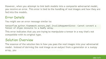 Fixing the InvalidArgumentError in TensorFlow: A Guide for GAN Implementation