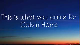 Calvin Harris - This Is What You Came For ft. Rihanna