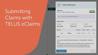 Submitting Claims with TELUS eClaims screenshot 4