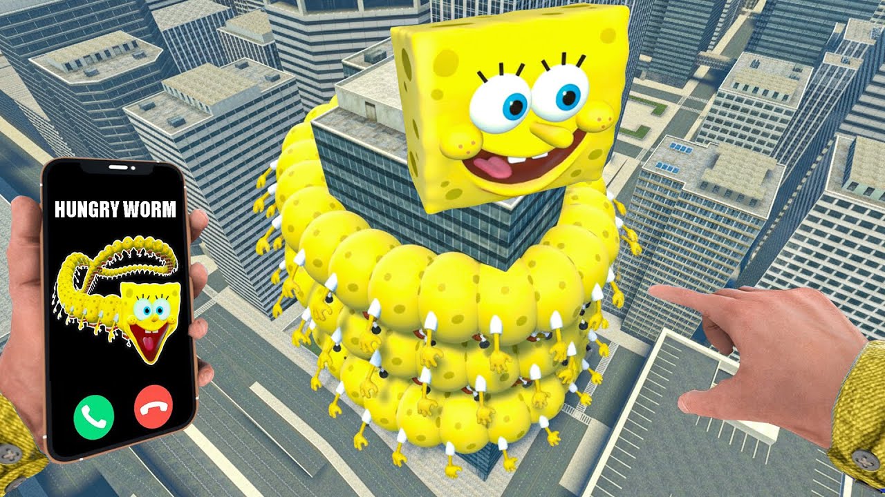 Something Terrifying Happens When Hungry Worm Spongebob Calls You in Garry’s Mod