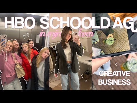 SCHOOLDAG IN MIJN LEVEN 💻💖 HBO Creative Business | chaos, creativiteit, colleges & vriendinnen ✨