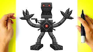 Como DESENHAR o ROBOT BOXY BOO - Como DIBUJAR a ROBOT BOXY BOO - Project:  Playtime - Poppy Playtime 