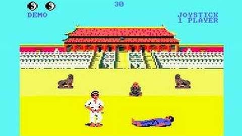 The Way of the Exploding Fist on an Amstrad CPC 6128