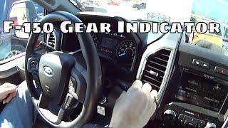 F-150 Gear Indicator Disappeared On Display - How To Show Current Gear In Dash Screen