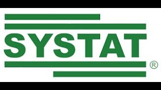 Systat-14 Weight Case Option Cross tabulation