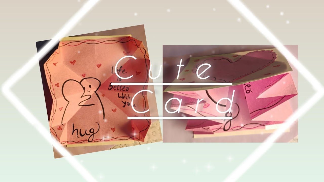 Easy Handmade Card Tutorial|Cute Card for Someone Special| Crad Idea❤️| 