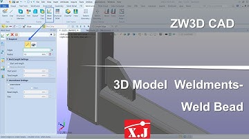 ZW3D คู่มือ สอนการใช้งาน CAD - Frame - Weld Bead