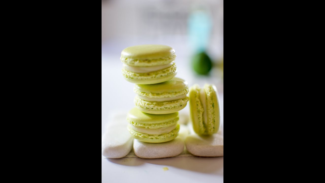 Macaron au citron vert: Lime Macaron