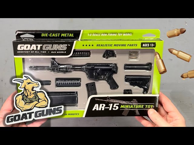 Goat Guns AR-15 1:3 scale diecast gun unboxing. Must have for any