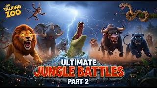 Epic Jungle Showdowns! 🦁🌿🔥 | Ultimate Jungle Battles Compilation | The Talking Zoo