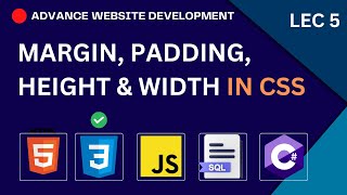 Margin ,Padding ,Height & Width in CSS- All you need to know!