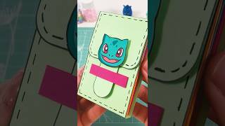 Made with Paper?! This Pokémon Card Holder Is Genius! 💚 #shorts #minidiy #papercraft
