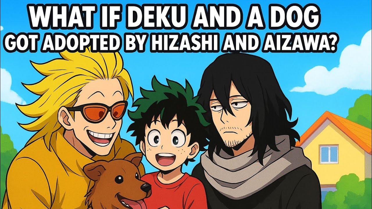 What If Deku and a Dog Got Adopted by Hizashi and Aizawa?