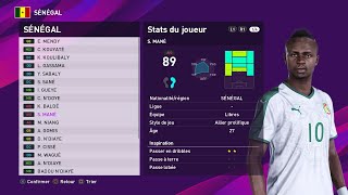 [PES 2020] SENEGAL NT players real name