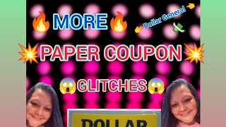 😱#dollargeneral#paperglitches😱 🛑 MORE ✨DOLLAR GENERAL ✨ PAPER COUPONS GLITCHES 🛑FOR 5/25💸 SATURDAY 💸