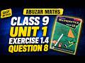 Class 9 Maths Unit 1 Exercise 1.4 Question 8 Peshawar Board Kpk @abuzarmaths