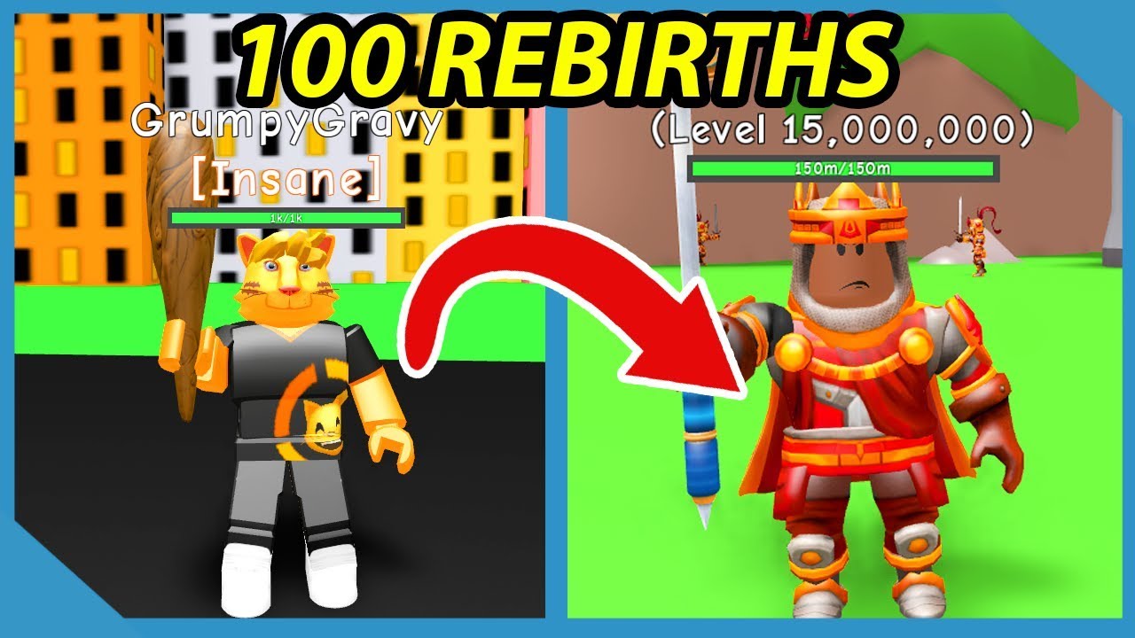 What Happens At 100 Rebirths In Roblox Rpg Simulator Youtube - rpg simulator roblox