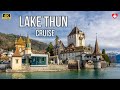 Explore stunning switzerland in 4k  magical lake thun cruise 4k