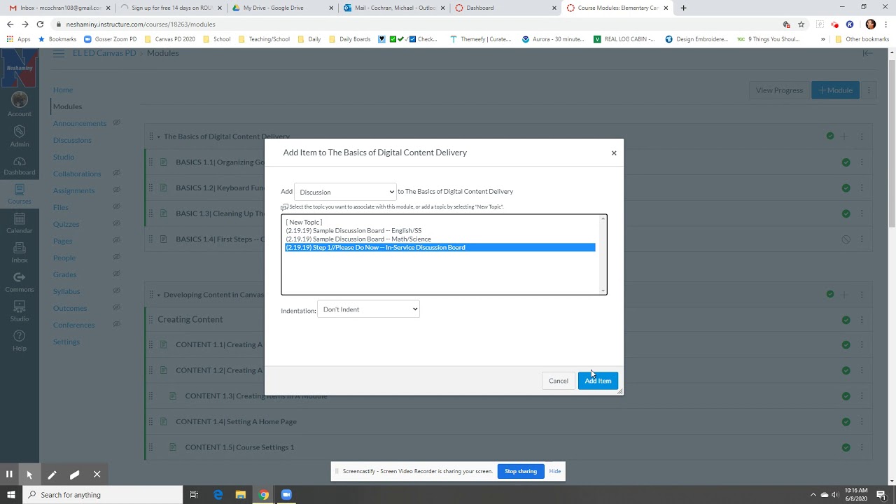 Adding Imported Content to a Module - YouTube