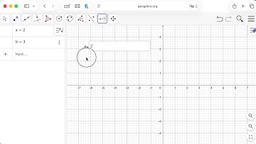 GeoGebra Controlling Variables with Input Box