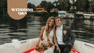 Wedding Q+A | bridesmaid dresses, food, unity, etc.