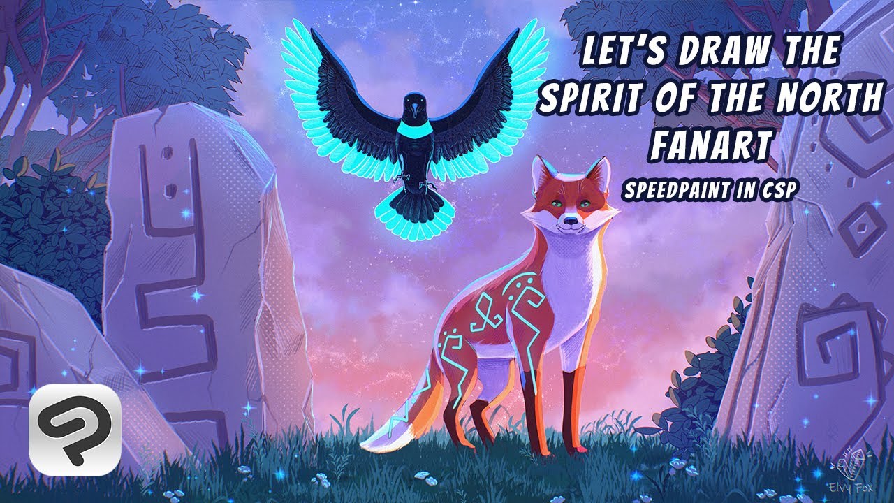 Drawing The Spirit of the North 2 fanart in Clip Studio Paint. By Elvy ...