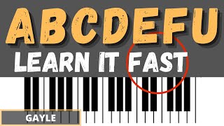 🎵ABCDEFU🎵 EASY 🎹 PIANO 🎹 TUTORIAL  - Gayle - Abcdefu Slow Easy Piano Tutorial