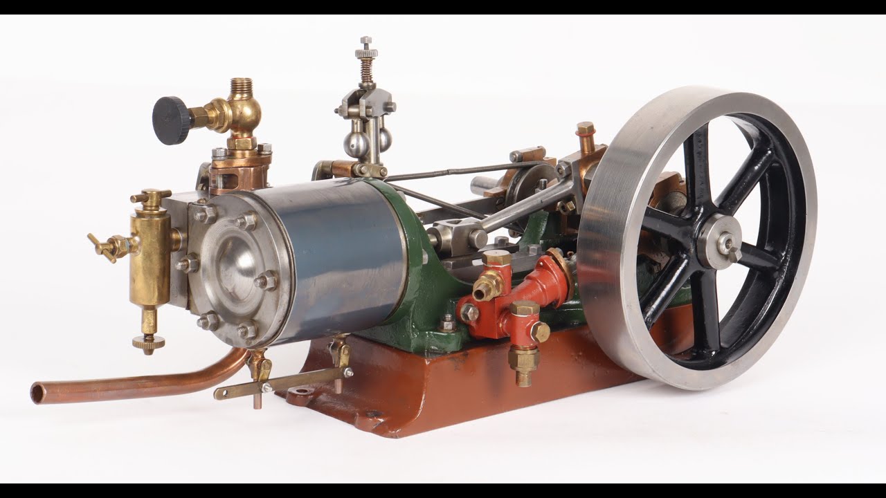 Stuart Engine Horizontal Stuart No.9 horizontal mill engine - YouTube