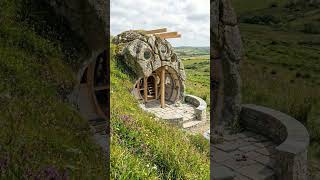 From Giant Rock to Hobbit-Style Shelter in Seconds #shorts #construction
