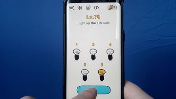 Brain Out Light up the 4th bulb