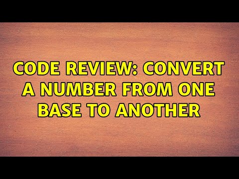 Code Review: Convert