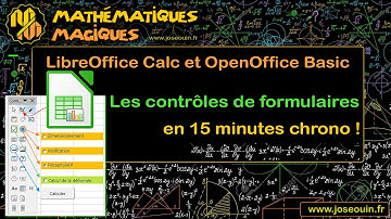 Les contrôles de formulaires de LibreOffice Calc en 15 minutes chrono