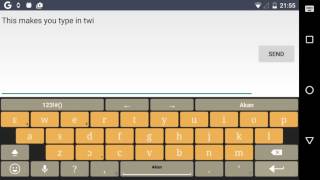 kasahorow Android keyboard screenshot 1