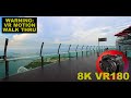 8K VR180 WALK ALONG SKYPARK OBSERVATION DECK MARINA BAY SANDS SINGAPORE (Travel Videos/ASMR/Music)