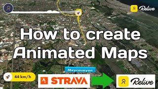 How to create a video animated trail maps from STRAVA to RELIVE - TAGALOG version screenshot 5