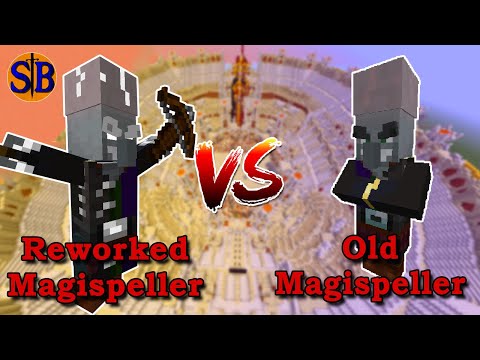 Reworked Magispeller (illage and Spillage) vs Old Magispeller | Minecraft Mob Battle