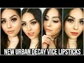 Urban Decay Vice Lipsticks | Try-On Swatches & Review | Roxette Arisa