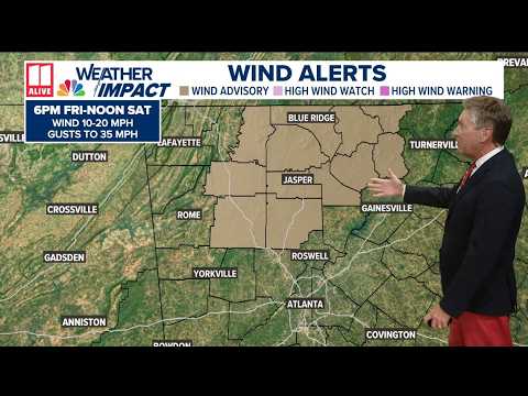 Cooler air moving in