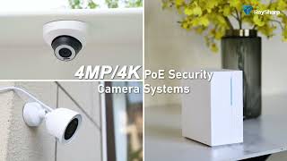 4MP/4K PoE Security Camera Systems
