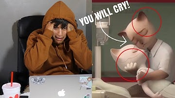 Reacting to the SADDEST animations (TRY NOT TO CRY CHALLENGE) | ALEX ALBA REACTS