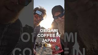 Making Starbucks Origami Pour Over Coffee in Ancient Caves! ☕⛺ | Miura Japan