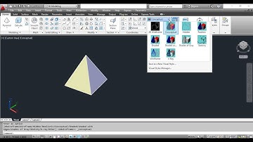 Use a Visual Style to display model - AutoCAD