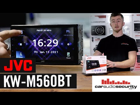 JVC KW-M560BT | Apple CarPlay & Android Auto car stereo demo & unboxing | Car Audio & Security
