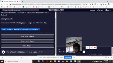 Learn Basic JavaScript  Initializing Variables with the Assignment Operator   freeCodeCamp org